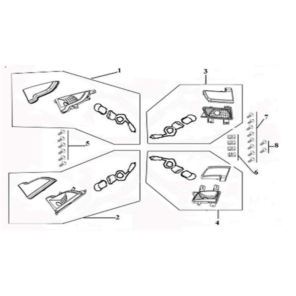 ASYA SCOOTURK-100 ARKA SINYAL SAG #AS100-SCT F1803